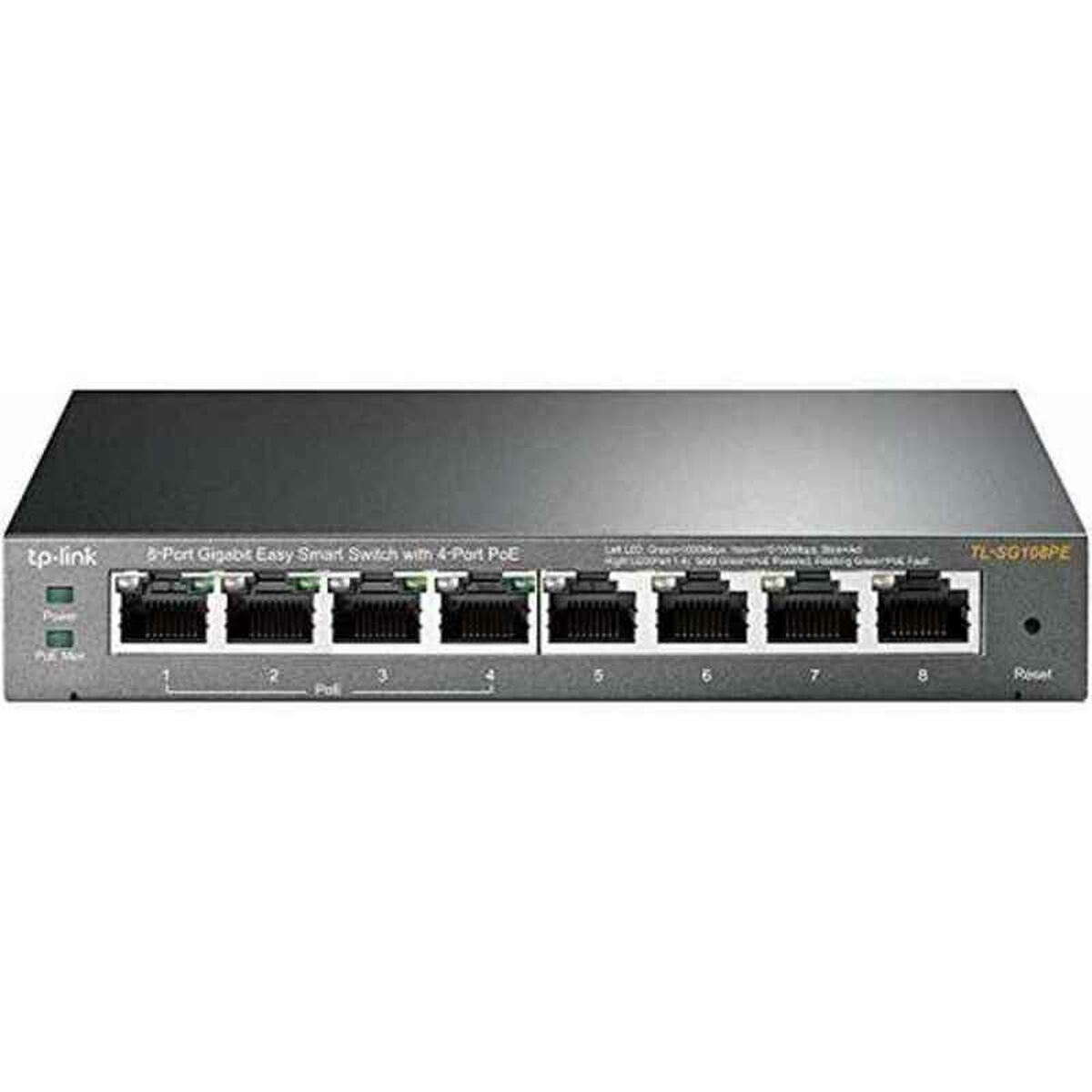 Centralka Switch na biurko TP-Link TL-SG108PE Szary